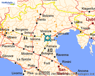 Cartina di Montegrotto